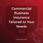 An image about commercial business insurance with text that says the following: "Commercial business insurance tailored to your needs."